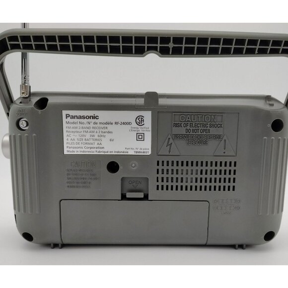 Panasonic RF-2400D Portable AM/FM Radio 2-Band Analog Receiver Works Tested - Picture 5 of 12